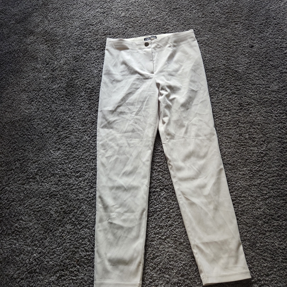 Zara Women's Cream Jeggings - Picture 2 of 4